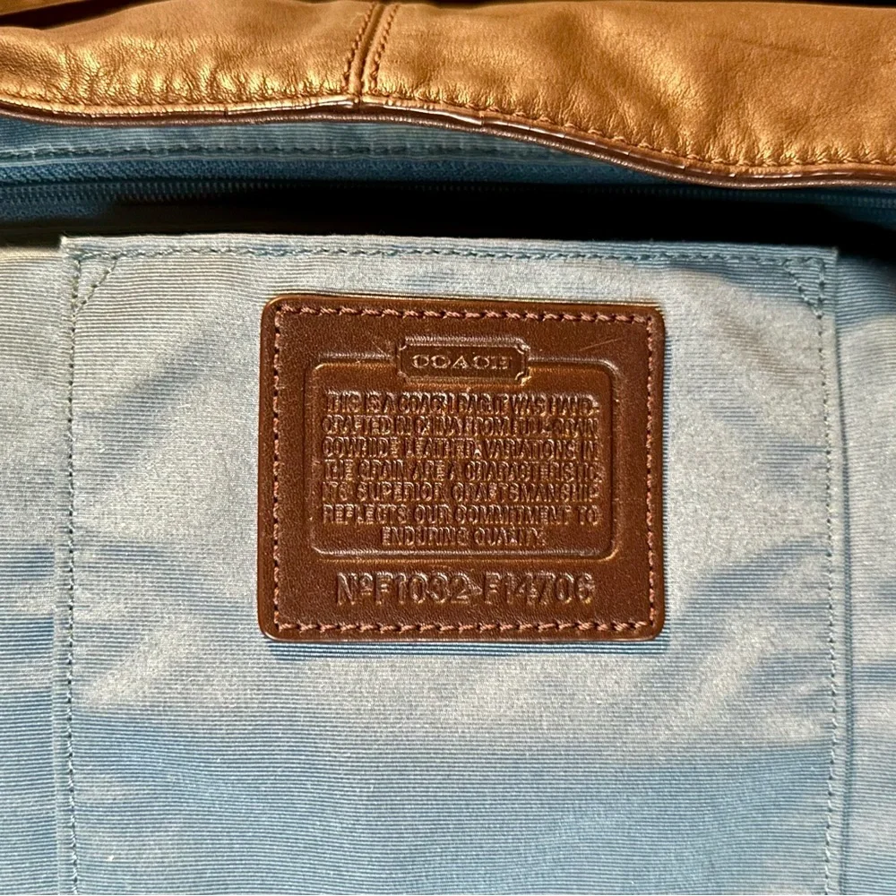 Coach Vintage Chocolate Brown Glove-tanned Leather Hobo F14706
